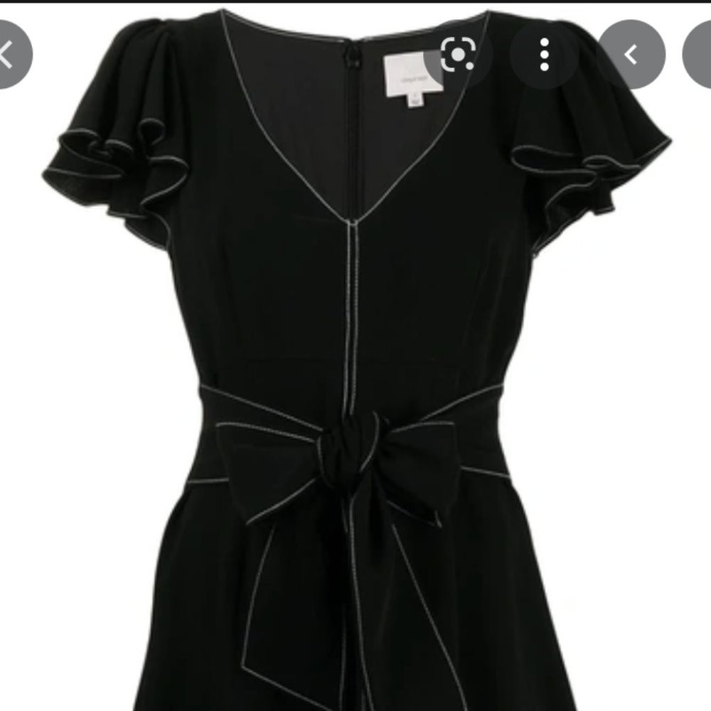 Cinq A Sept Renae Belted Crepe Dress